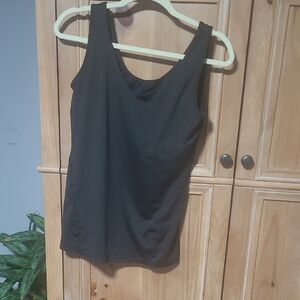 Black Sleeveless Tank Top (Swim Top)